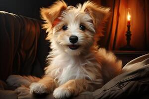 Beautiful cute dog. photo