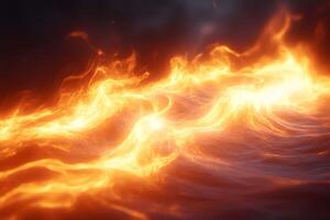 Mesmerizing Abstract Fiery Waves for Dynamic Art and Design photo