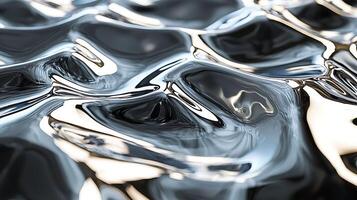 A close up of a shiny surface with a black background photo