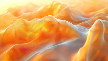 An abstract image of a mountain range with orange and white photo
