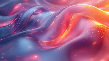 A colorful abstract background with waves and fire photo