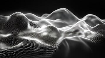Abstract background with waves and light photo