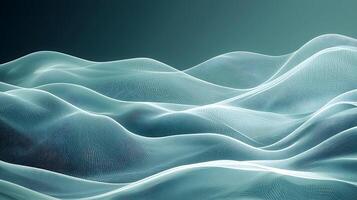 A wave of blue waves in the ocean photo
