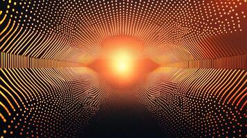An abstract image of a tunnel with a light at the end photo
