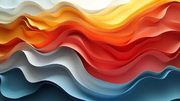 The Futuristic Abstract Background with Soft Waves photo