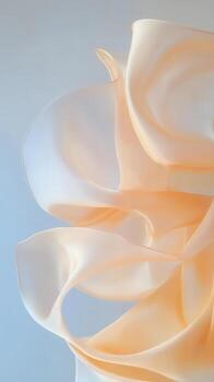 Soft sunlight glimmering across diaphanous white delicate sparkling with shimmer. iridescent fabric, Abstract background photo