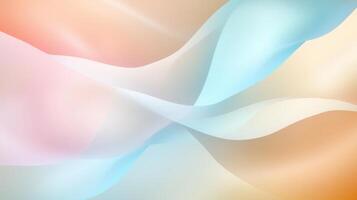 landscape, waves swirling Pastel blending seamless curves into ethereal abstract softly, conveying peaceful minimalist design photo