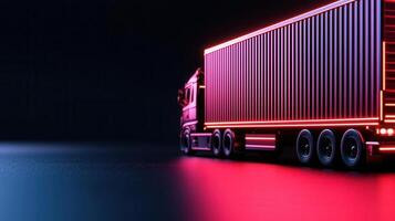 vibrant interface visualizing interconnected data streams with illumination red and blue Digital photo