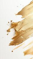 Close up of crumpled shimmering leaf, showcasing its unique texture gold and surface, ideal for luxury design projects photo