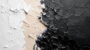 brushstrokes circles and black and creating a dynamic Gold elegant abstract composition on textured white background photo