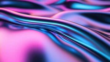 Shimmering holographic texture weaving iridescent waves, sparkling dynamic background glitter particles against luminous with photo