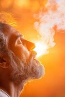 Diverse group participates in smoking cessation class for support and shared experiences photo