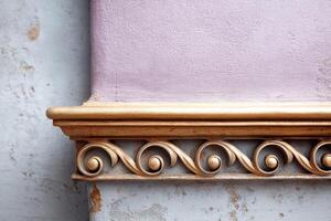 Intricate brass details with colorful backdrop providing ample copy space for creative content photo