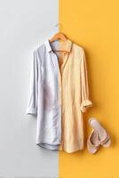 Transforming stained garments into spotless outfits for a fresh look and happy vibes photo