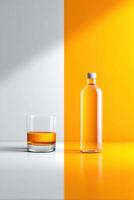 Visual contrast of excessive drinking versus moderation in alcohol consumption photo