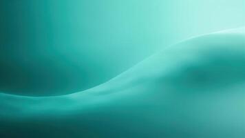Abstract flowing turquoise background with a subtle wave creating depth and a calming serene atmosphere for digital designs. photo
