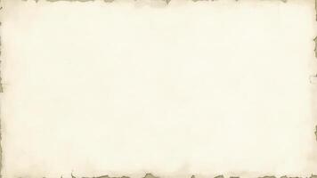 Aged paper with torn edges and faded texture for vintage design elements photo