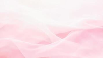 Delicate pink silk fabric with gentle waves and soft lighting for elegant designs photo