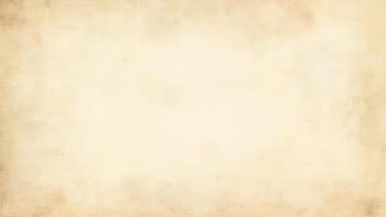 Textured grunge paper with faded edges and a light beige center for design use photo