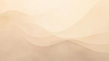 Abstract waves in soft beige tones creating a calm and minimalist background photo