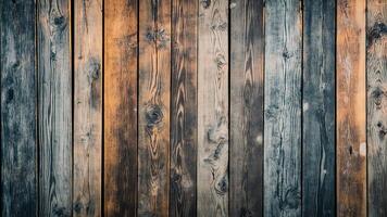 Beautiful rustic wooden background texture with vertical plank pattern and natural wood grains photo