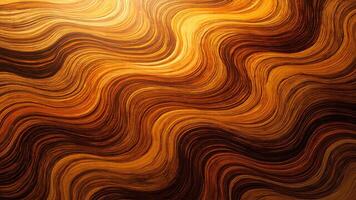 Abstract swirling pattern of warm brown and gold wavy lines forming a textured design photo