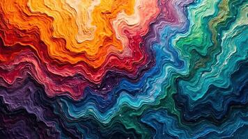 Abstract colorful swirls and wavy patterns in vivid vibrant colors creating a dynamic texture photo