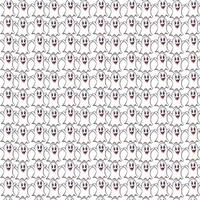 A pattern with many small white ghosts vector