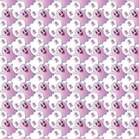 A pink and white pattern with many different shapes vector