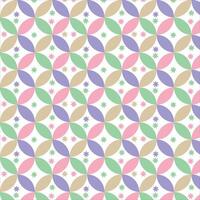 A colorful pattern with stars and circles vector