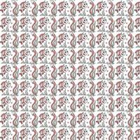 A pattern with red and white flowers vector