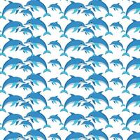 Dolphins in blue fabric by jessicajones on spoonflower - custom fabric vector