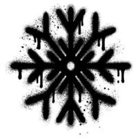 snowflake in graffiti style on white background. vector