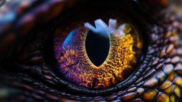 A close up of a dragon eye photo