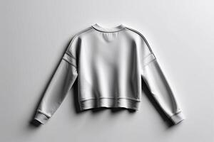 A sweatshirt on a white surface photo