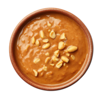 A bowl of peanut butter on transparent background png