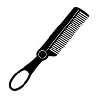 a black and white illustration of a comb vector