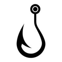 fish hook icon on white background. vector