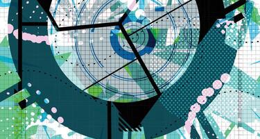 Futuristic Pattern Splash Background vector