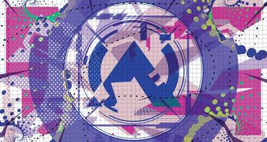 Futuristic Colorful Dynamic Background vector