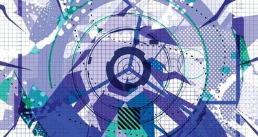 Futuristic Tech Wireframe Background vector