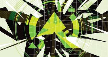 Futuristic Flow Pattern Background vector