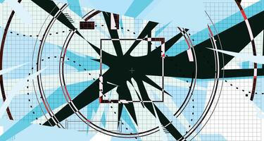 Retro Futuristic Splash Background vector