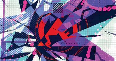 Futuristic Colorful Element Background vector