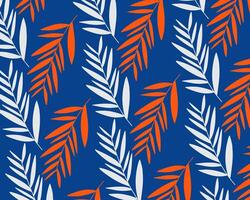 Leaves branch botanical garden pattern background illustration layout textile design print art editable vector