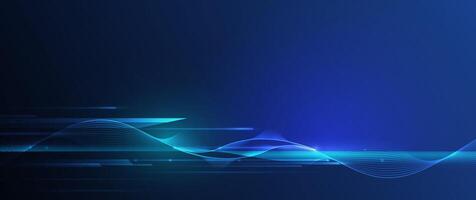 Line pattern with Neon light. High speed movement vector