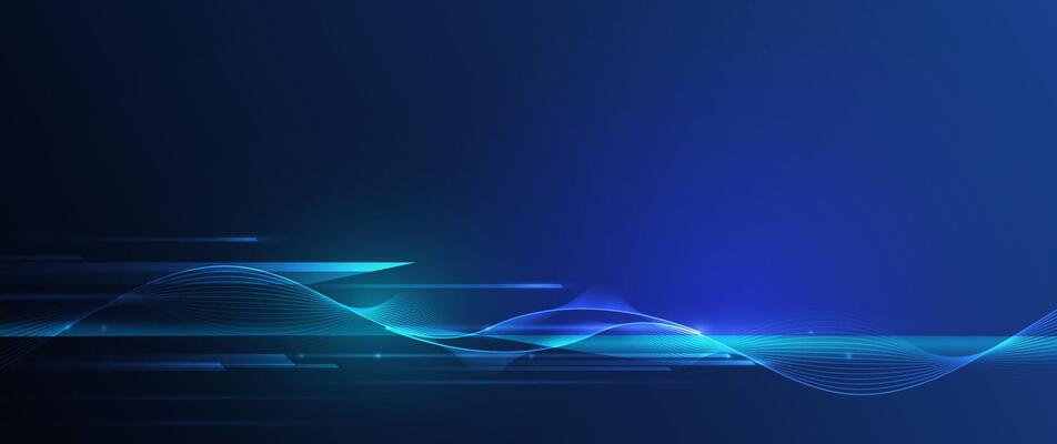 Line pattern with Neon light. High speed movement