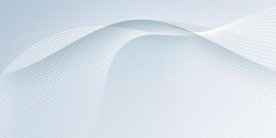Dot and wave line pattern on white, gray background vector