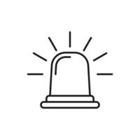 Siren Icon in trendy flat style isolated on white background. Alarm symbol for your web site design, logo, app, UI. illustration, EPS10. vector