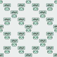 AI Cryptocurrency Trading Bot colored seamless pattern vector